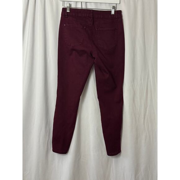 d.jeans Burgundy Skinny Pants - Fall Essential - 4 - Picture 3 of 5
